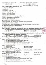 Đề cương ôn tập Giữa kì 2 KHTN 8 năm 2023–2024 trường THCS Long Biên (Hà Nội)
